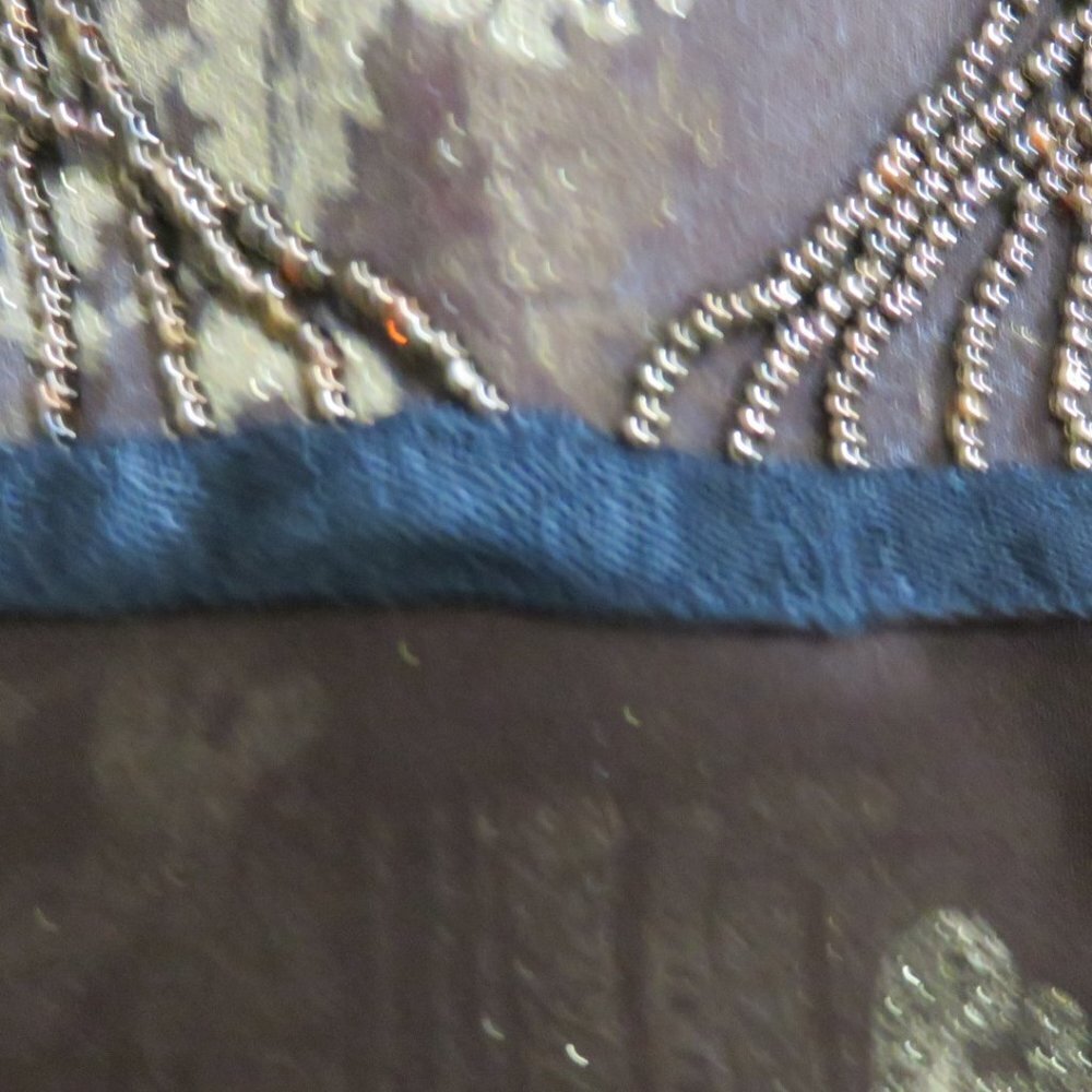 Must De CARTIER PARIS DEAUVILLE SKY SATIN STRIPE SCARF NWT & BOX - Picture 13 of 14